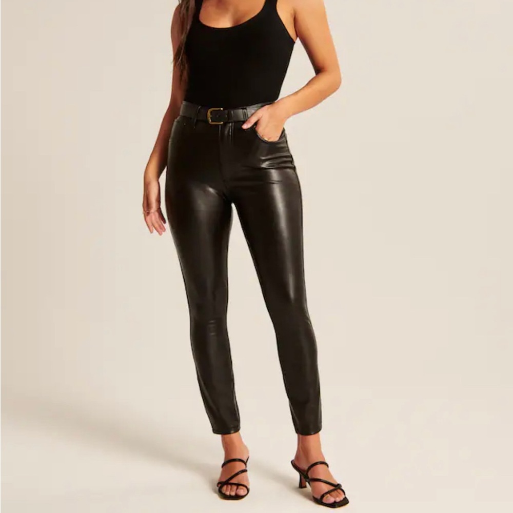 Vegan Leather Abercrombie & Fitch Pants